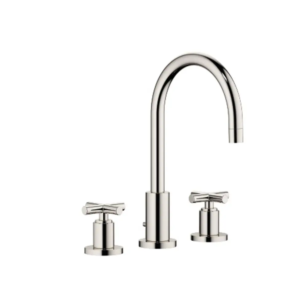Dornbracht-TARA.-Waschtisch-Dreilochbatterie-mit Ablaufgarnitur-Ausladung 165mm-platin, 20713892-08 Galeriebild 1